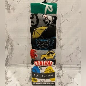*NEW* - Friends TV Series 6 Pairs Casual Cree Men’s Socks fits 8-12